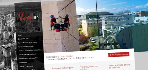 Site Site vitrine - Auto-entreprise de travaux sur corde