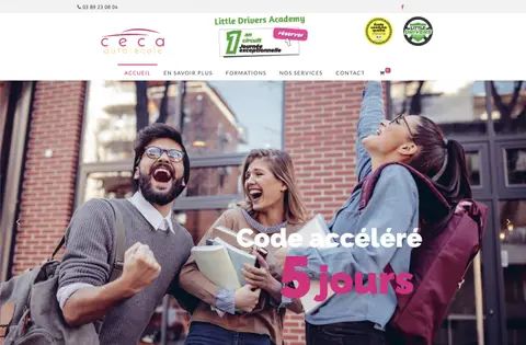 Site Site internet auto-école avec vente en ligne