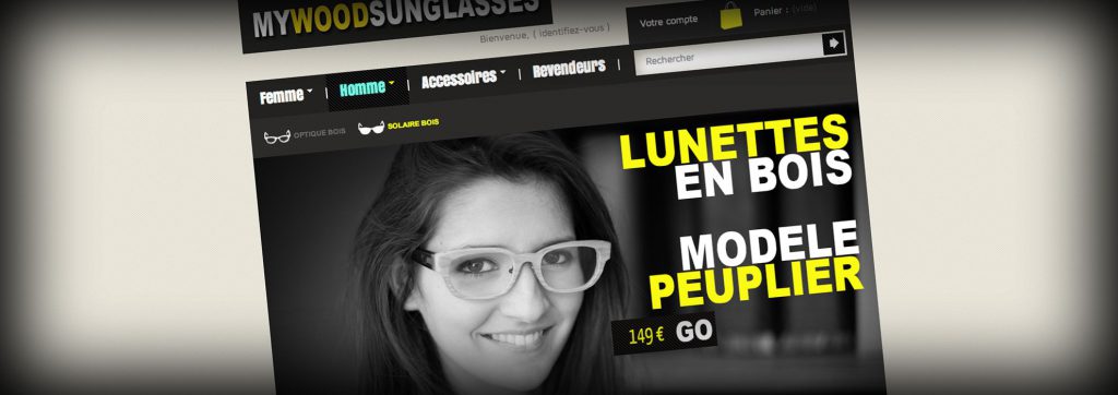 création de site internet pour un lunettier