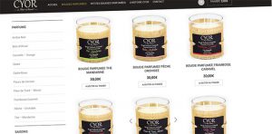 Agence web Mulhouse bougies parfumée création de site ecommerce boutique en ligne Alsace
