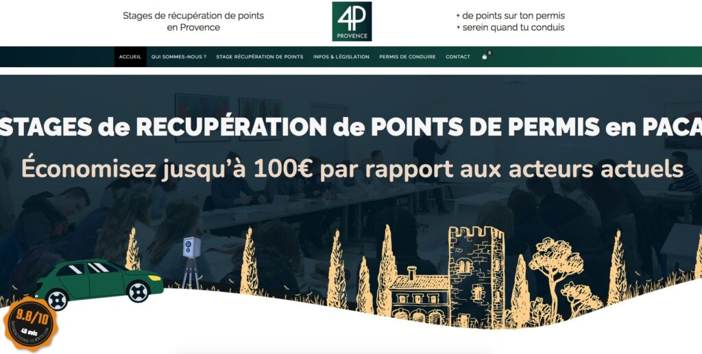 Client : Entreprise spécialisée dans la formation et la récupération de points de permis de conduire.

Objectif : Développer un site e-commerce convivial et efficace permettant aux utilisateurs de réserver et d'acheter des stages de récupération de points en ligne, offrant ainsi une expérience client transparente et pratique.

Site ecommerce avec Réservation en ligne développé sur mesure pour les besoins du client.